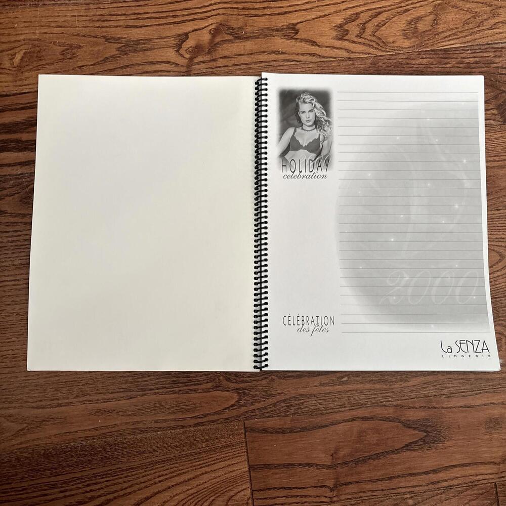 Vintage 2000 La Senza Holiday Celebration Spiral Softcover Notebook - Picture 9 of 14